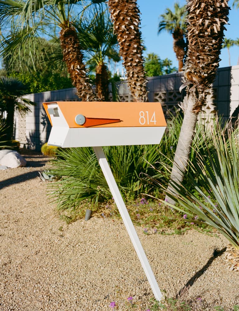 Modern Orange Mailbox by Bethany Young — canvas wall art