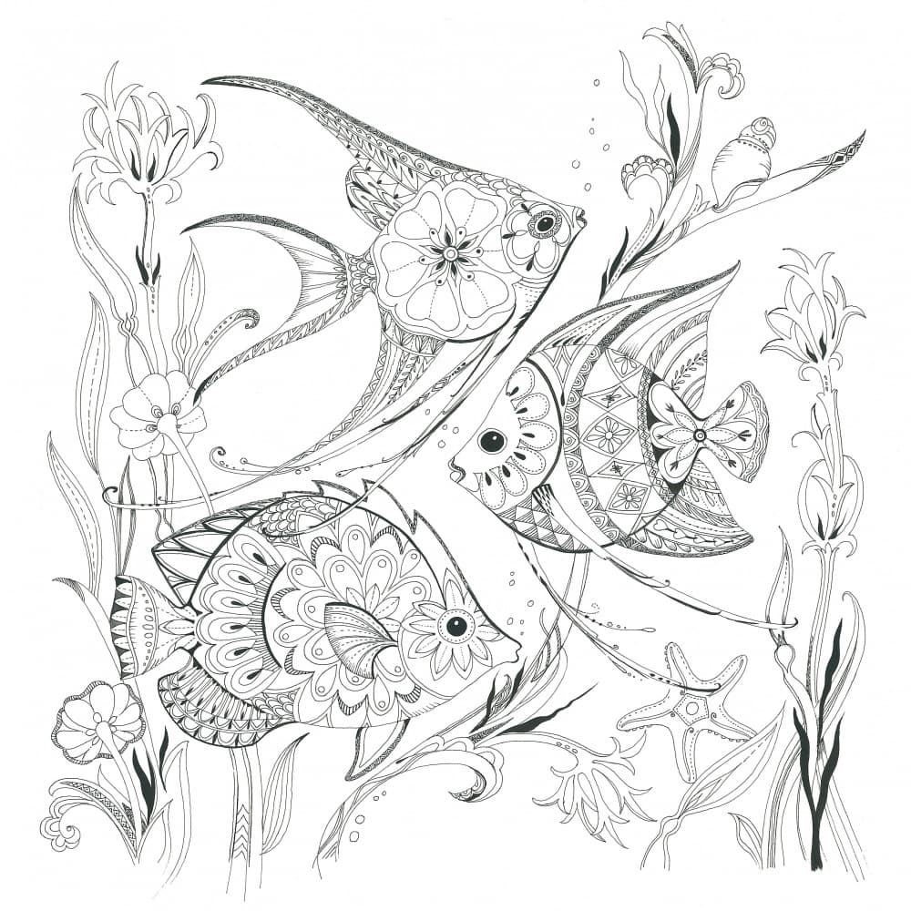 Ornate Ocean Dance by Isabelle Brent — canvas wall art