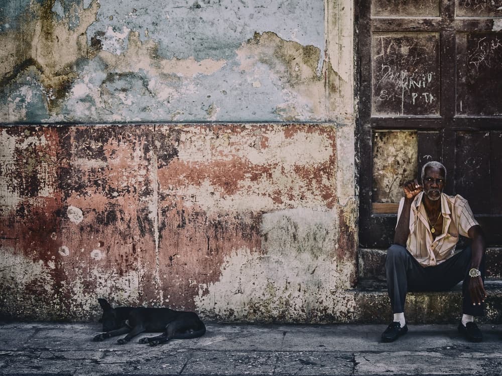 Old Man Street Wall by Pavol Stranak — canvas wall art