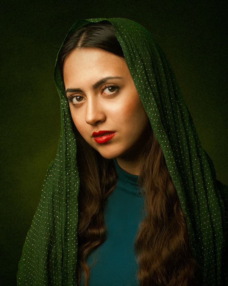 Enigmatic Gaze by Mehdi Mokhtari — canvas wall art