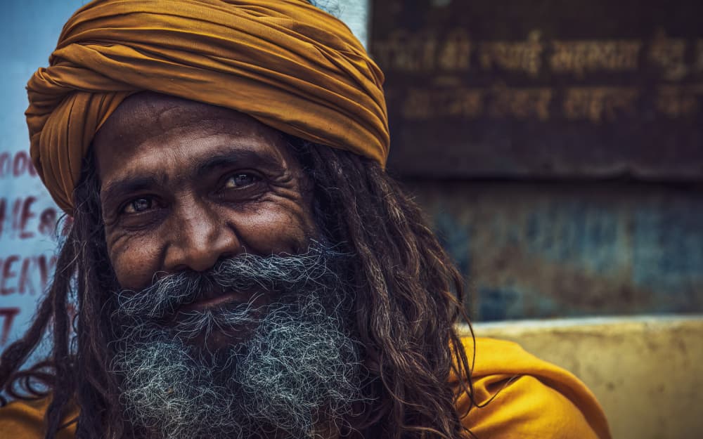 Wise Indian Smile by Marco Tagliarino — canvas wall art