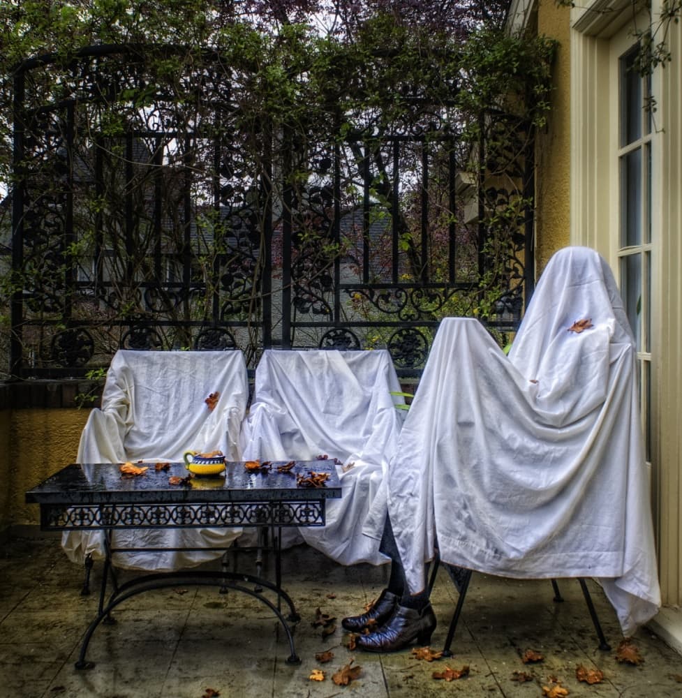 Autumn Patio Ghosts by Derek Galon MA FRPS FOPS — canvas wall art