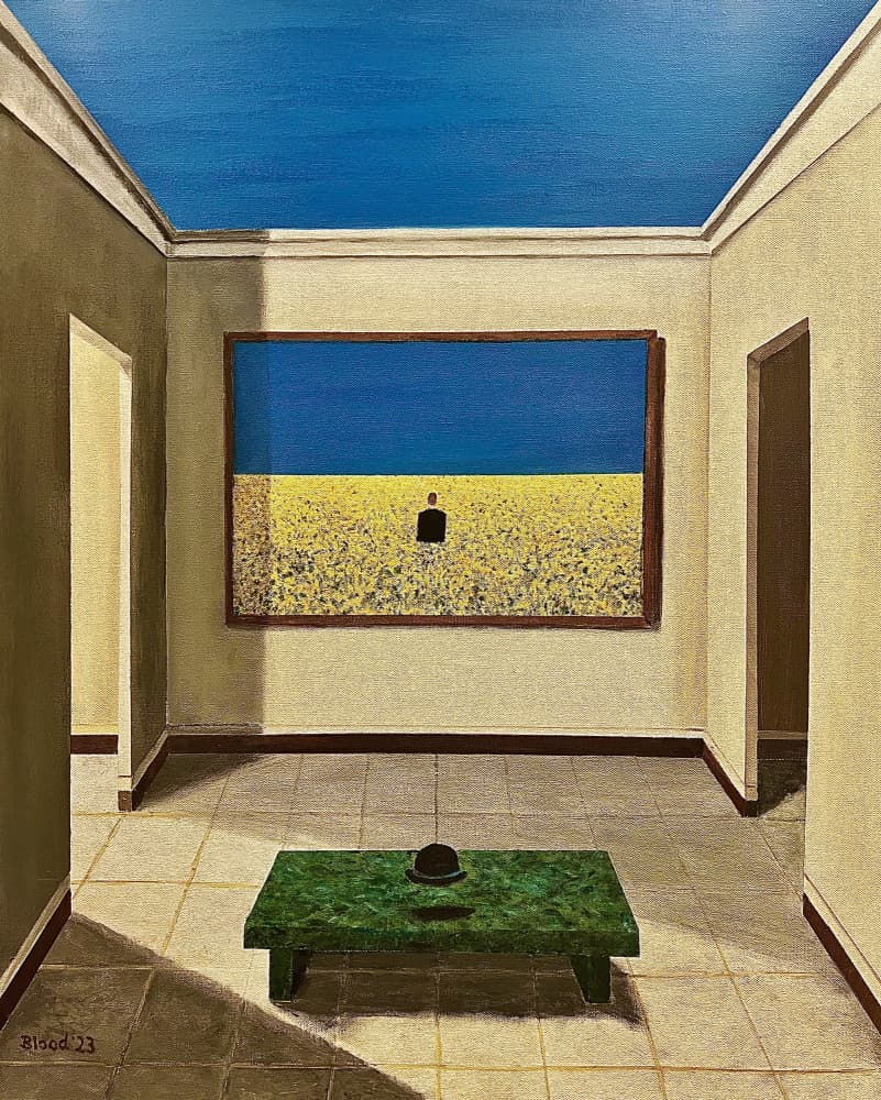 Surreal Room with Painting by Tom Blood — canvas wall art
