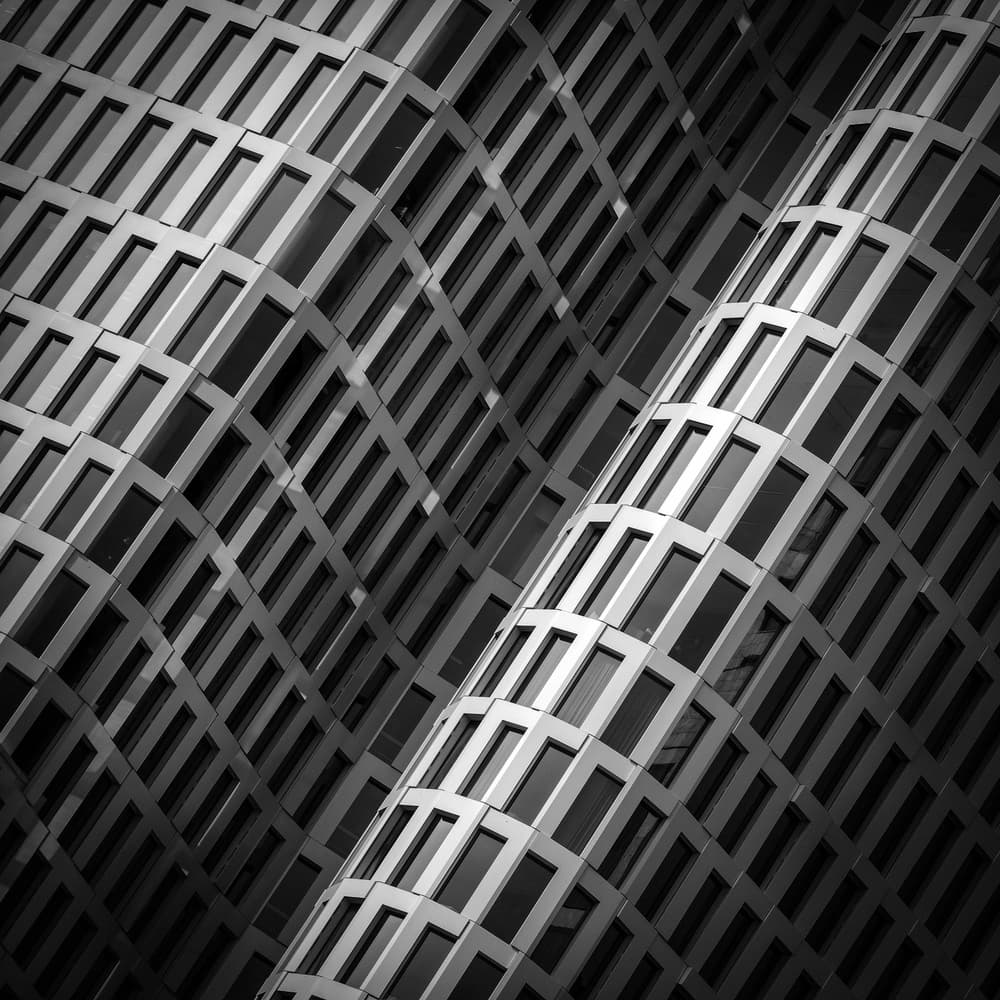 Modern Architectural Curve by Peter Pfeiffer — canvas wall art