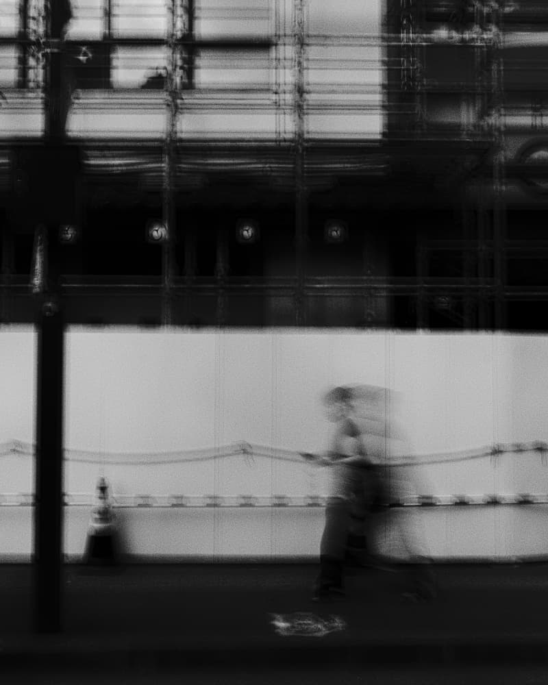 Blurred Urban Street by Kenta Tamura — canvas wall art