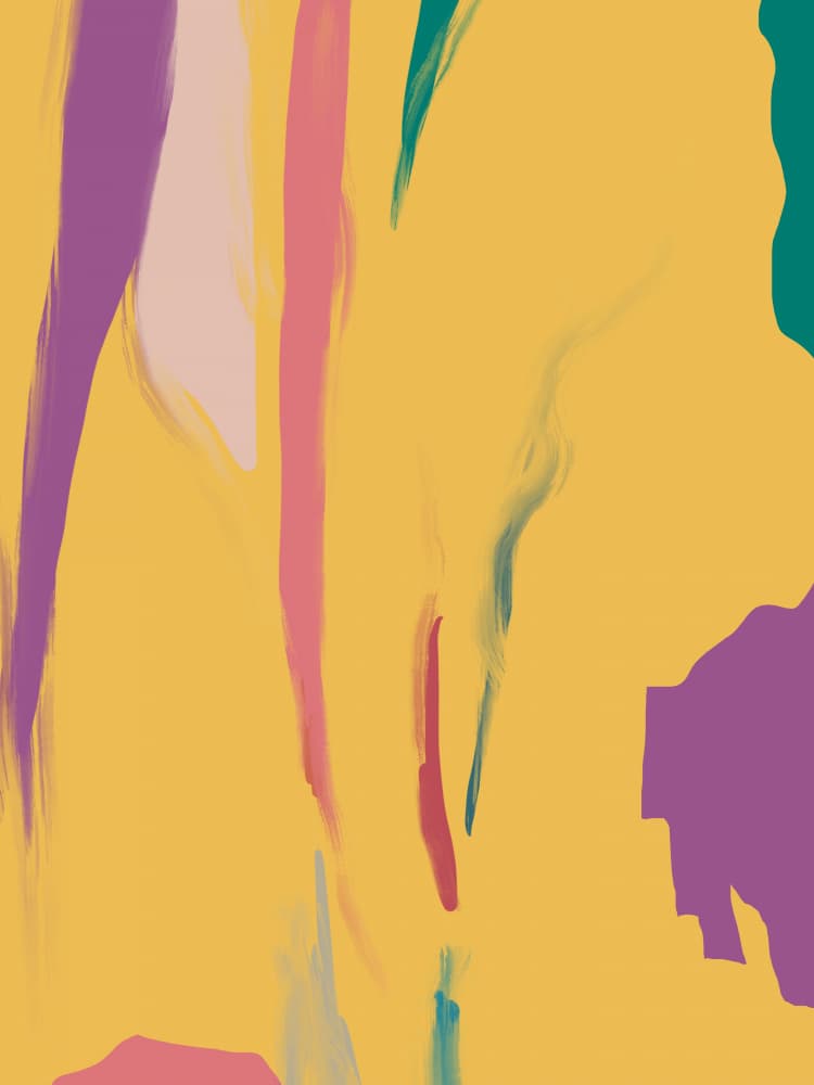 Vibrant Abstract Strokes by Little Dean — canvas wall art