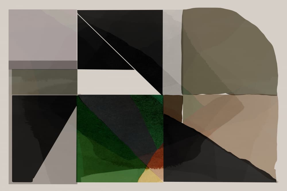 Modern Abstract Shapes by cartissi — canvas wall art