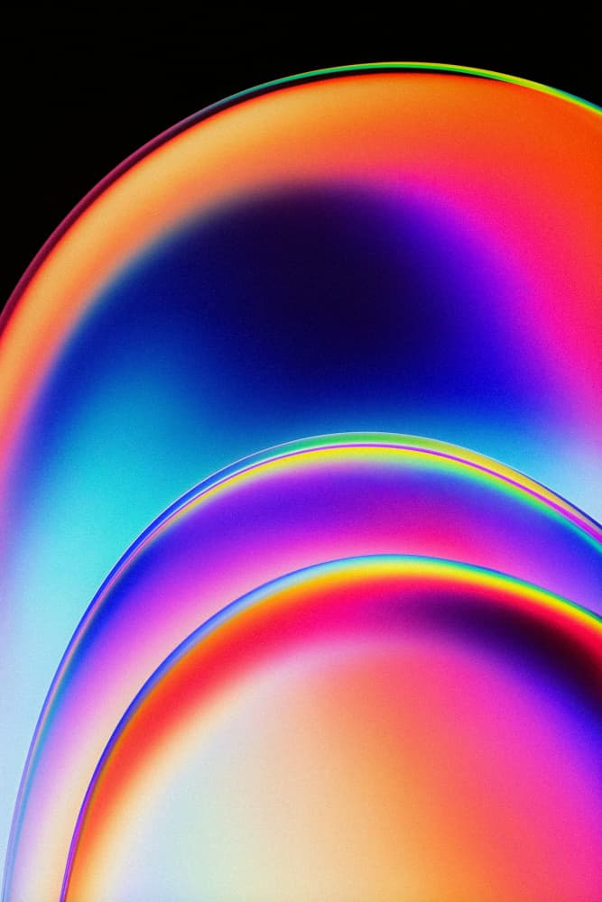 Vibrant Rainbow Curves by Minorstep — canvas wall art