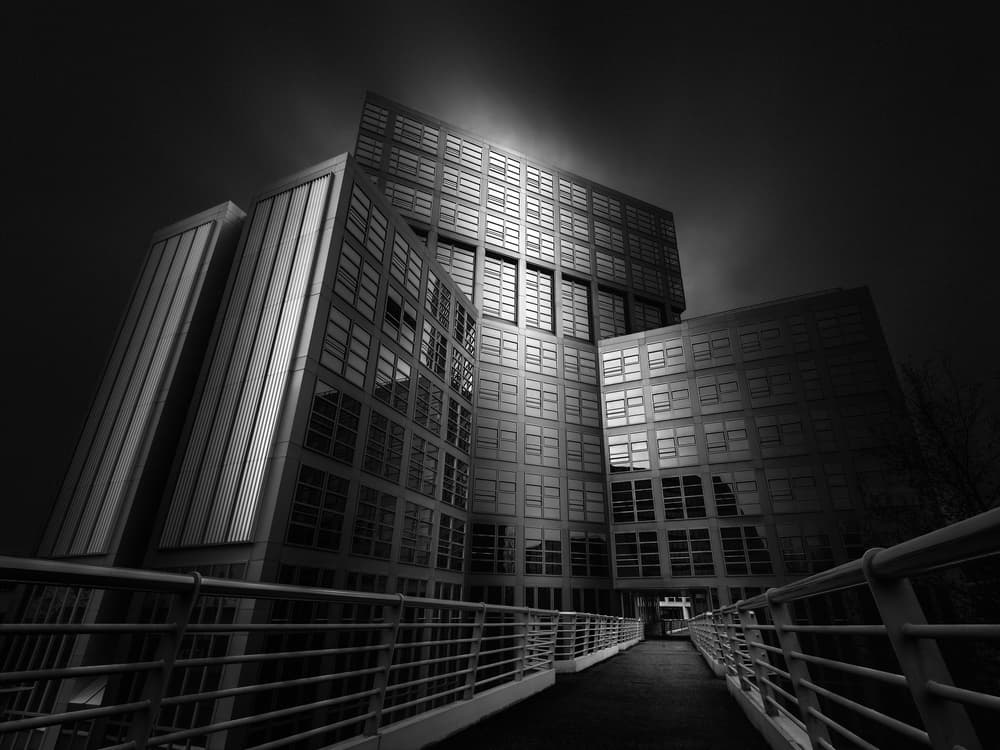 Sleek Urban Architecture by Oscar Lopez — canvas wall art
