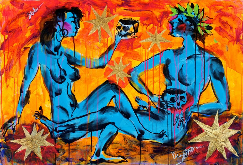 Mystic Nude Offering by Kanat Ibragimov — canvas wall art