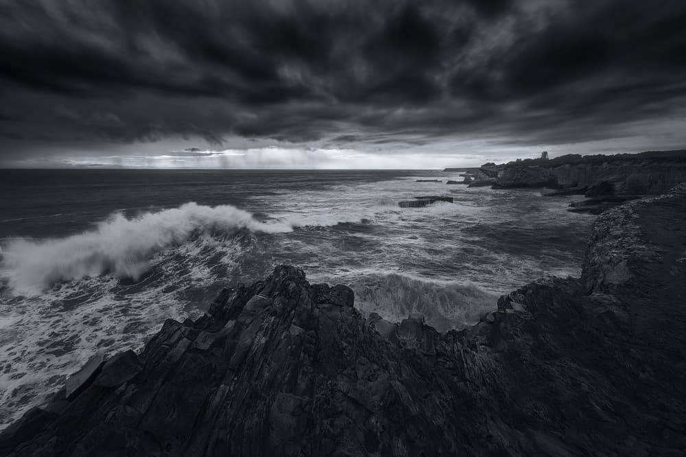 Dramatic Ocean Waves by Aidong Ning — canvas wall art