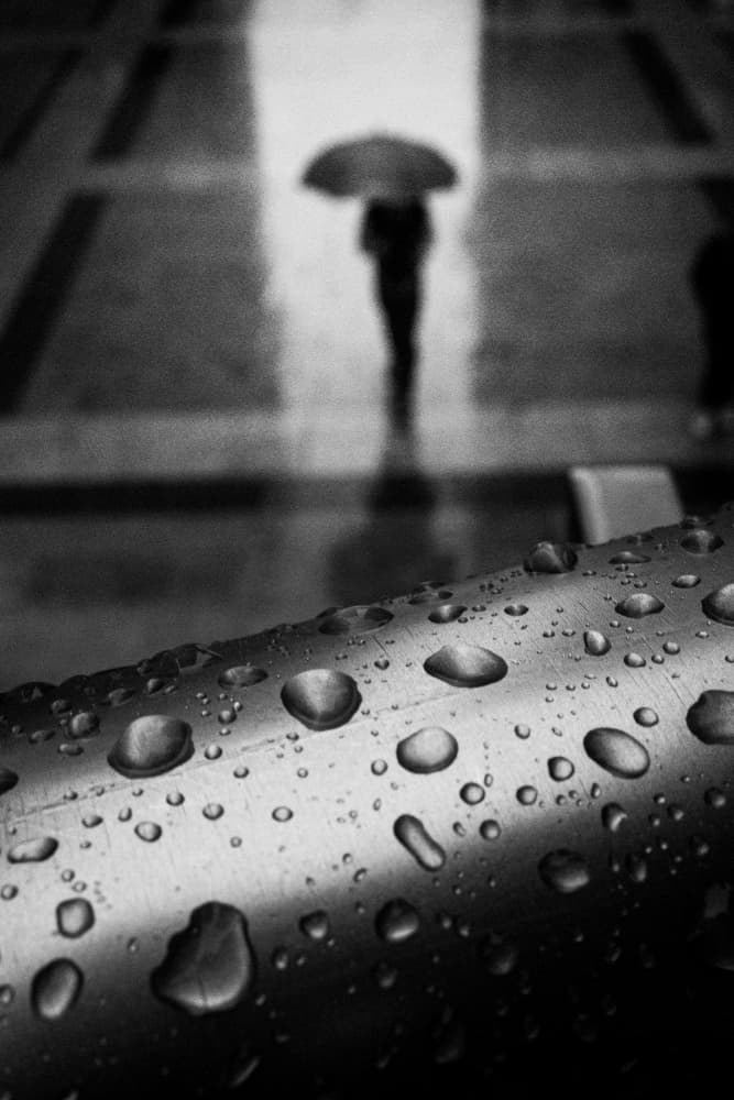 Rainy City Solitude by Selaru Ovidiu — canvas wall art