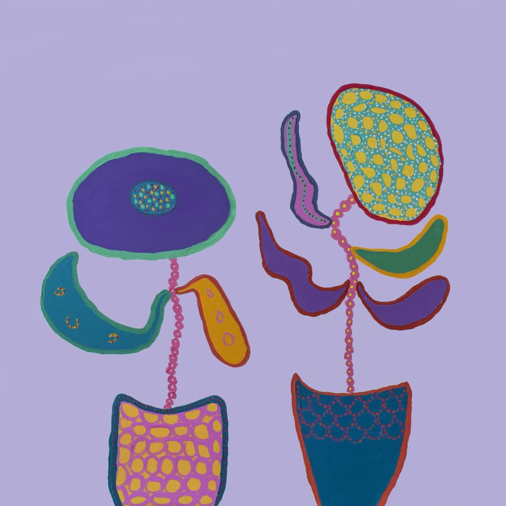 Whimsical Abstract Plants by Helen Joynson — canvas wall art