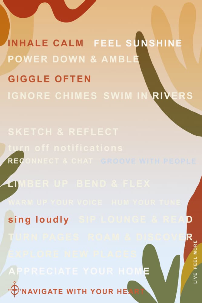 Mindful Living Habits by casa cartissi — canvas wall art