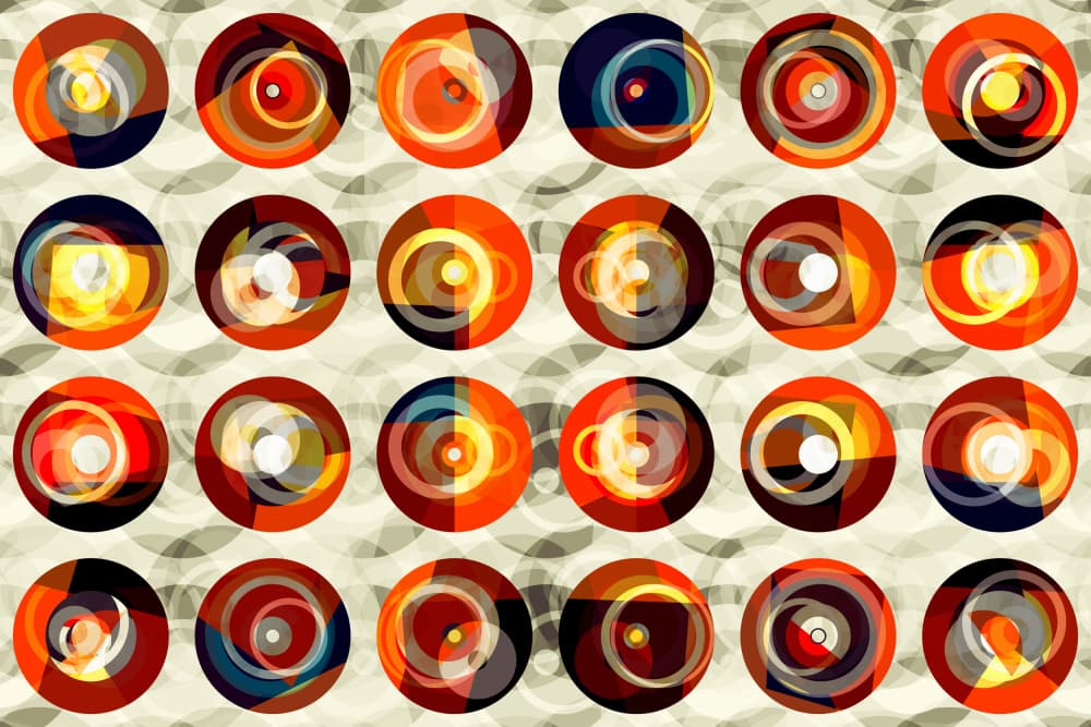 Vibrant Abstract Patterns by Petr Strnad — canvas wall art