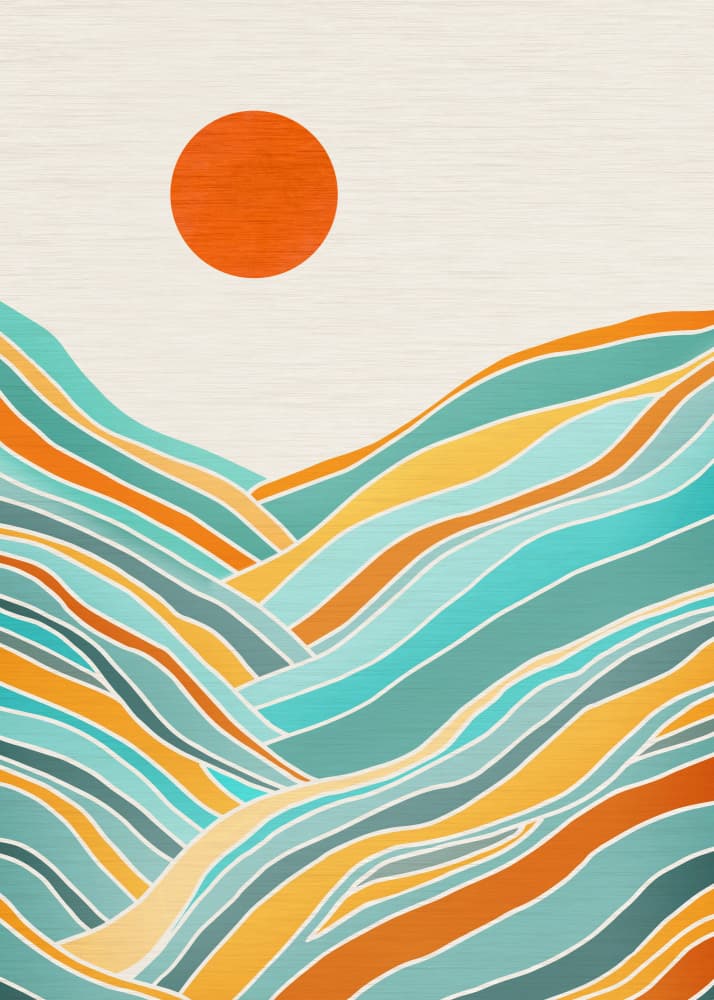 Sunset Landscape by Kristian Gallagher — canvas wall art