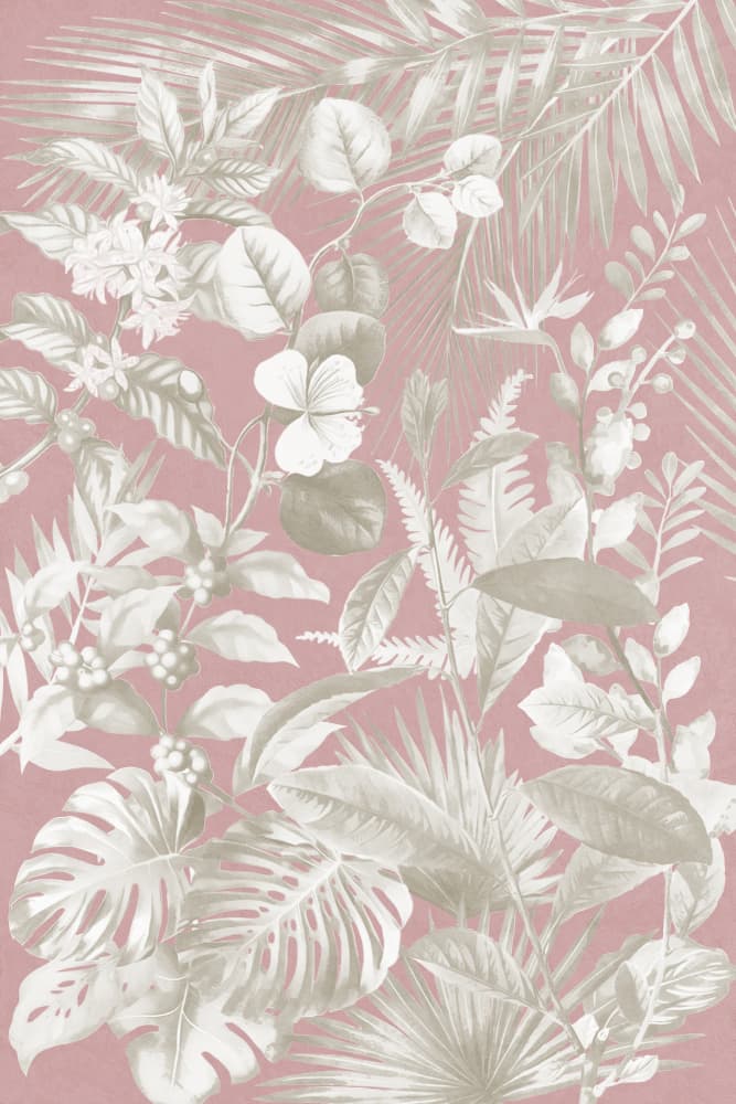 Blush Tropical Jungle by amini54 — canvas wall art
