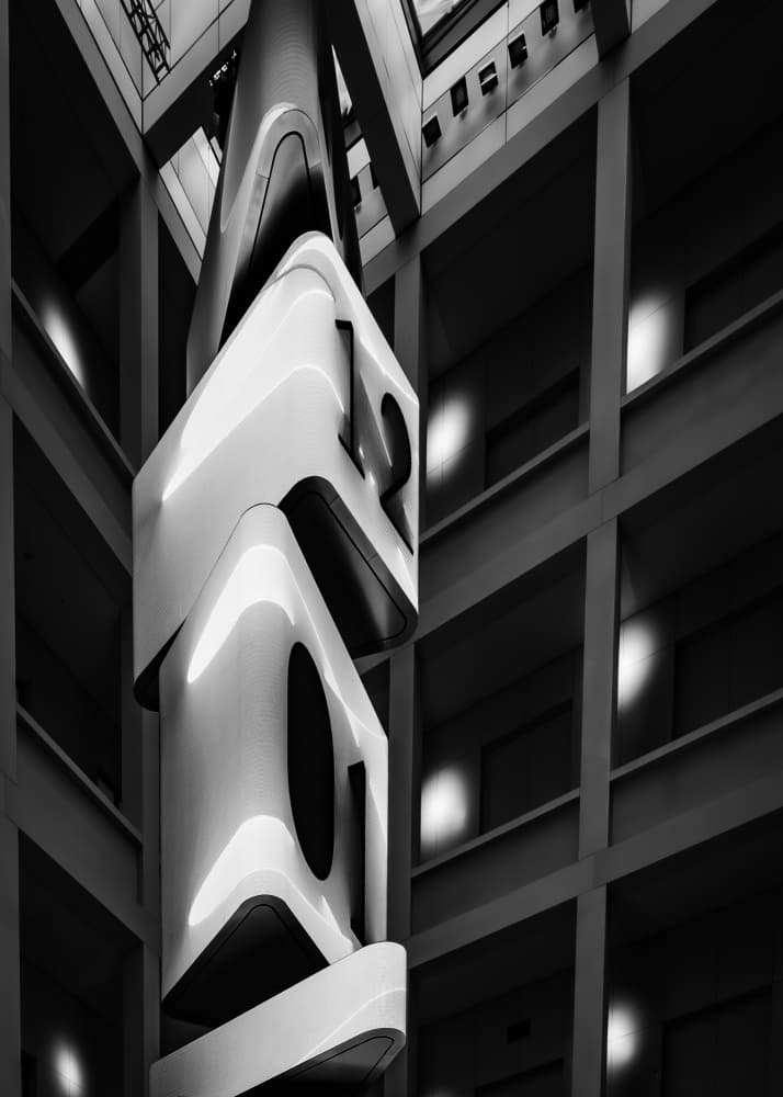 Modern Architectural Curves by Heike Wolters-Wrase — canvas wall art