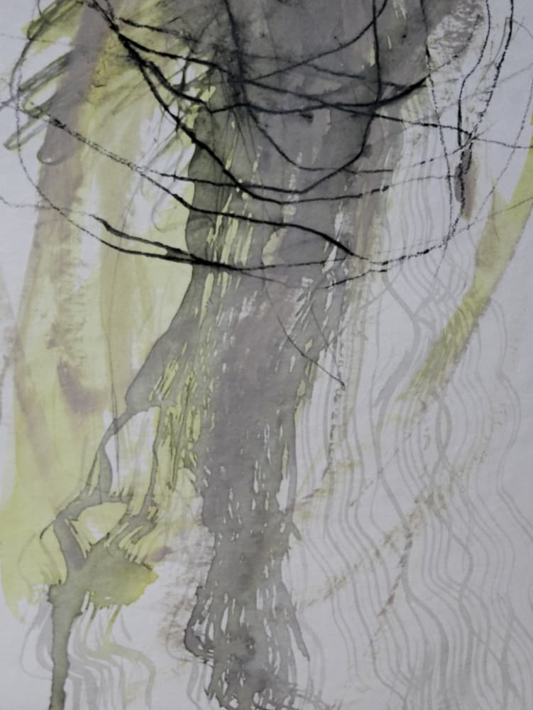 Ethereal Flowing Lines by Doris Schmitz — canvas wall art