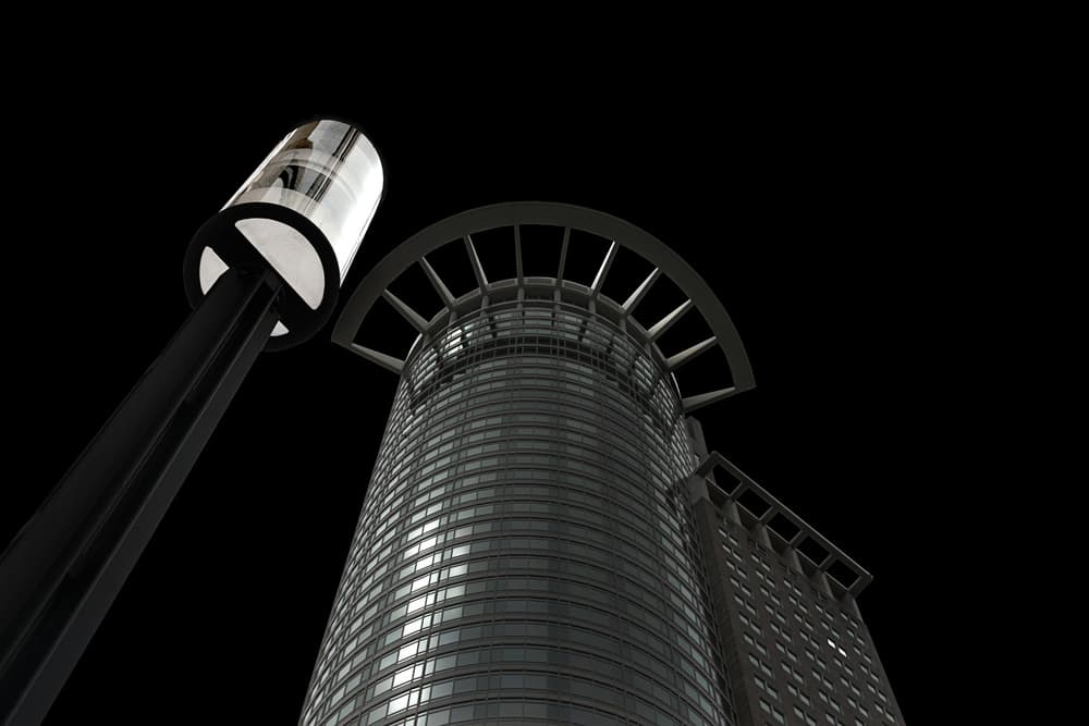 Modern City Skyscraper by Roland Weber — canvas wall art