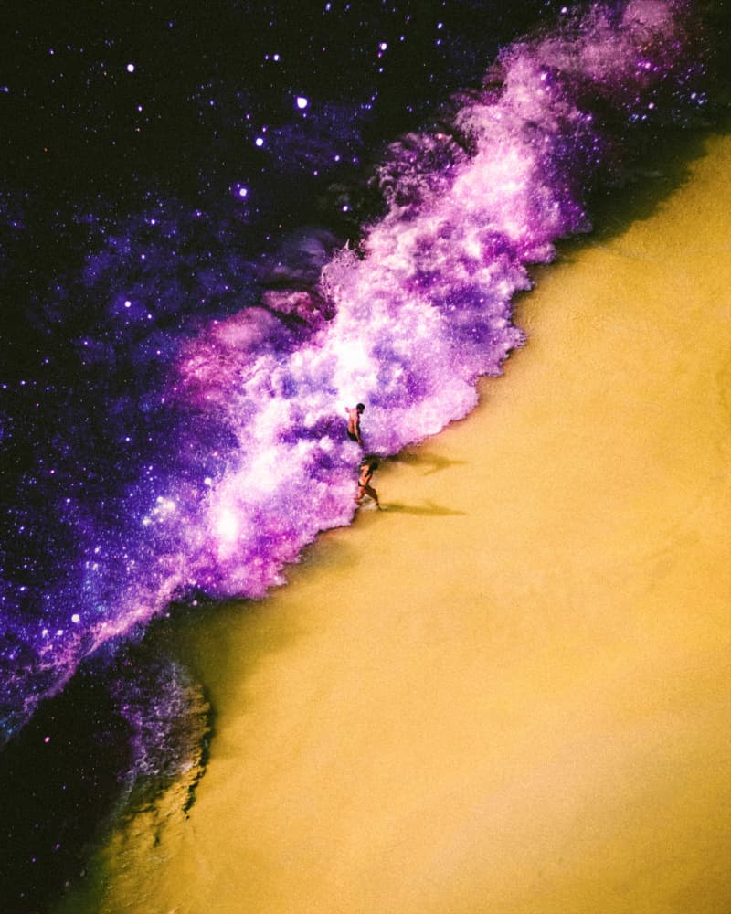 Space Waves by Taudalpoi — canvas wall art