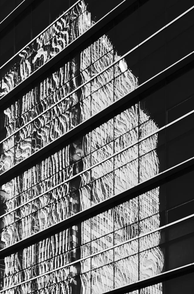 Urban Glass Reflections by Swen MUN — canvas wall art