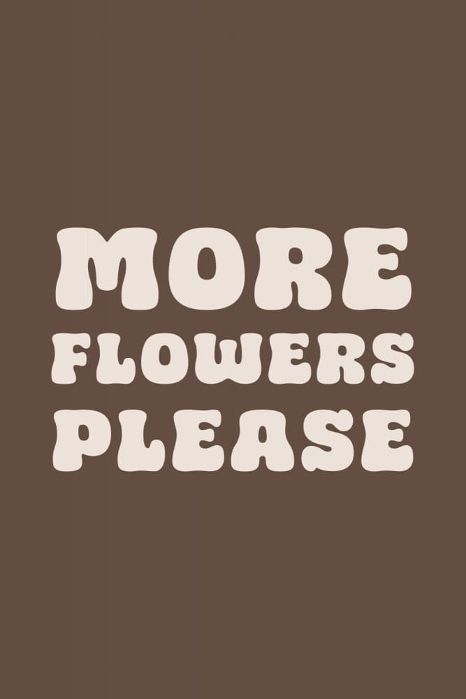 Retro Flower Power Quote by Karen Menzenbach — canvas wall art