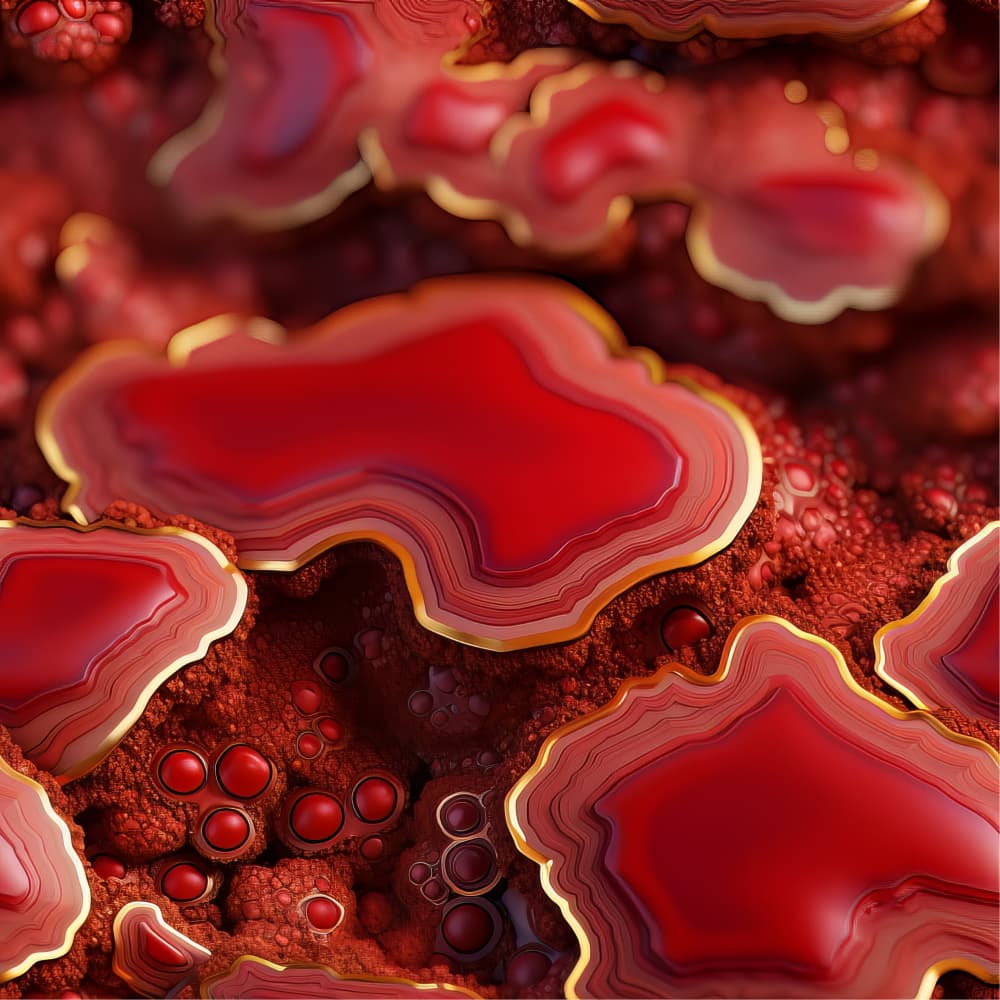 Deep Red Agate by Bilge Paksoylu — canvas wall art