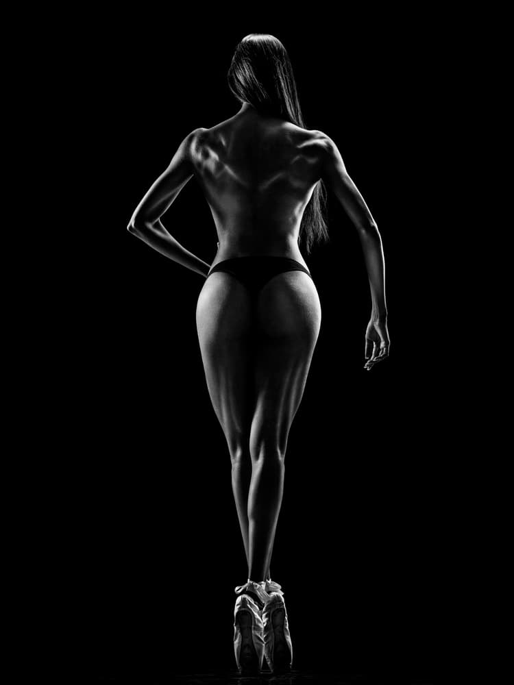 Strong Ballerina Silhouette by Jackson Carvalho — canvas wall art