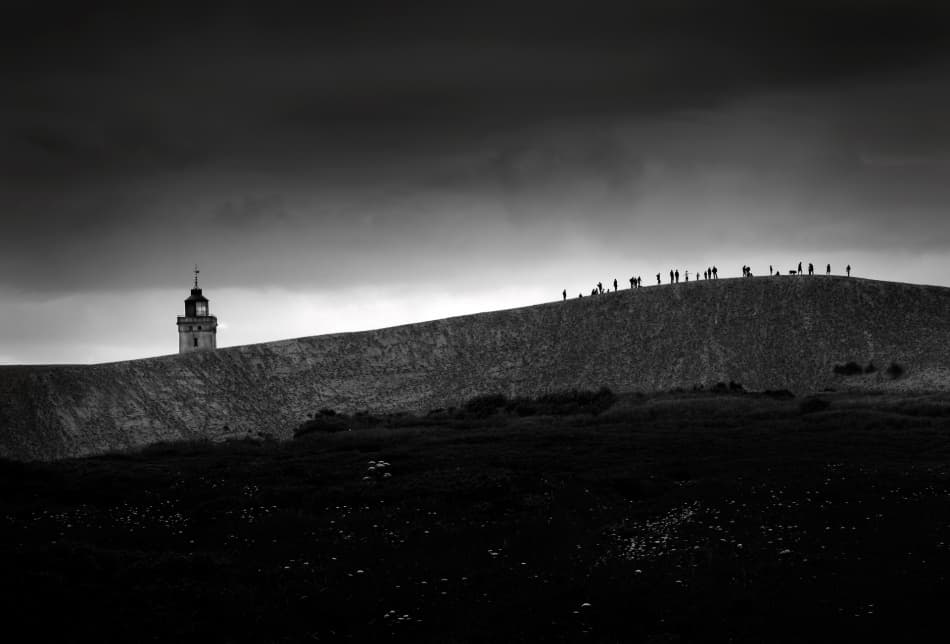 Lighthouse Hilltop Walk by Niels Christian Wulff — canvas wall art