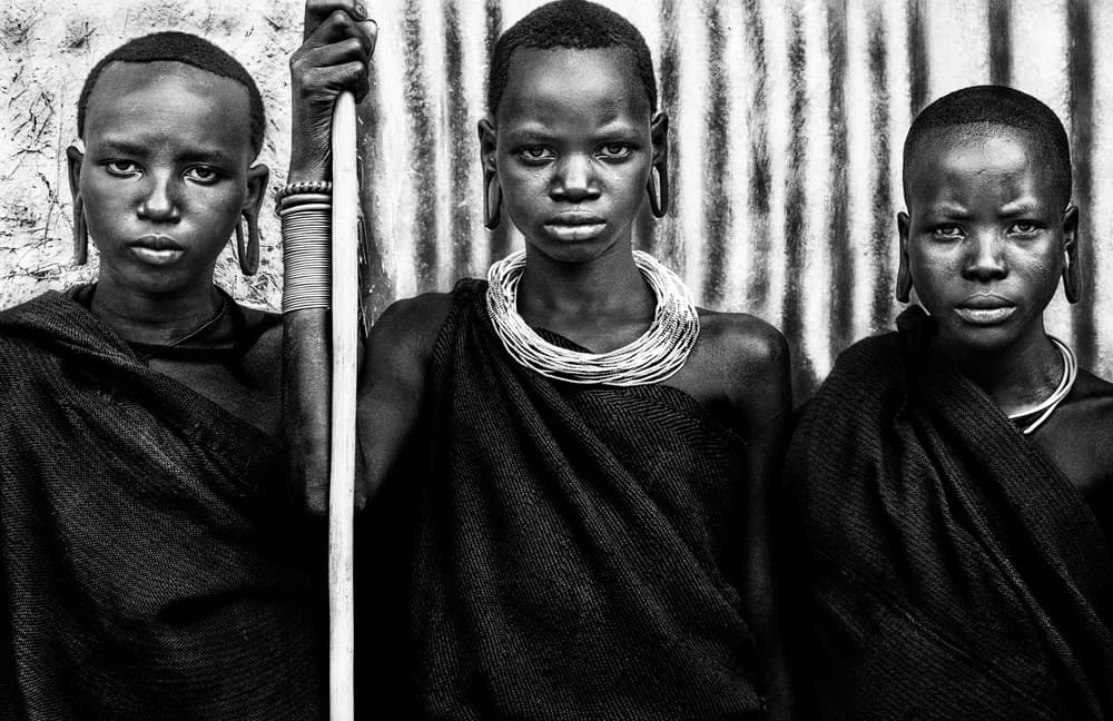 African Tribal Youth by Joxe Inazio Kuesta Garmendia — canvas wall art