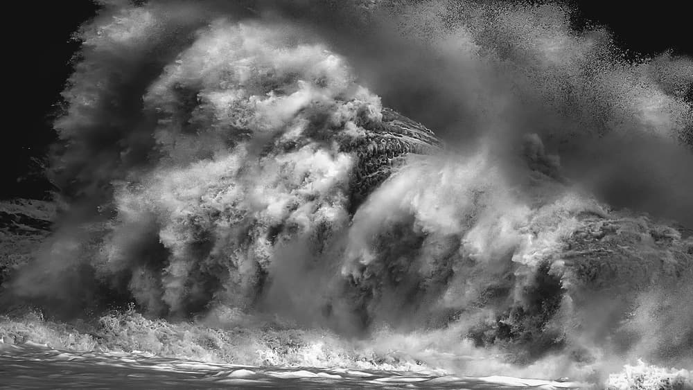 Powerful Ocean Wave by Paolo Lazzarotti — canvas wall art