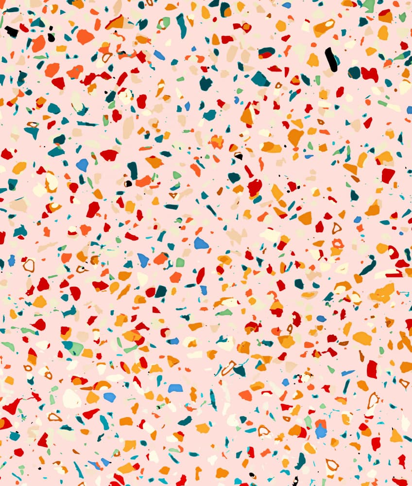 Colorful Terrazzo Pattern by Uma Gokhale — canvas wall art