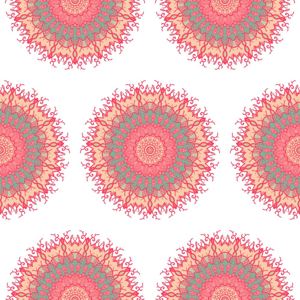 Pink Bohemian Mandalas by Marika Barsrsind β canvas wall art