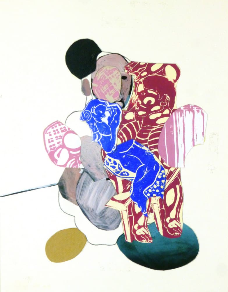 Abstract Figures Collage by Pascal Marlin — canvas wall art
