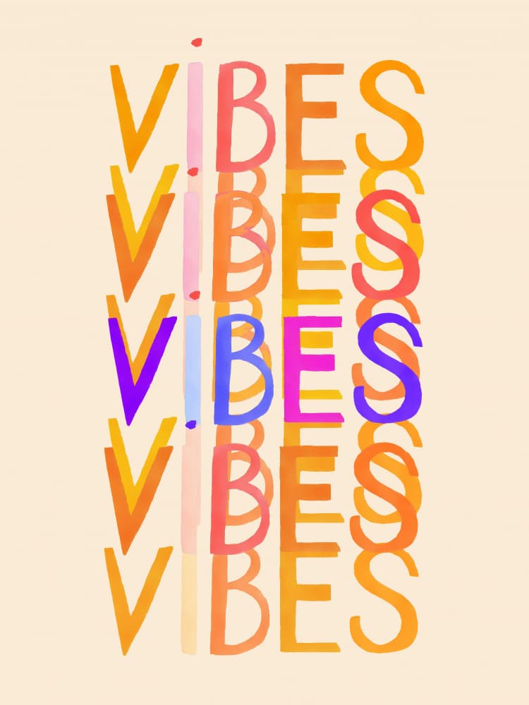 Stacked Colorful Vibes by casa cartissi — canvas wall art