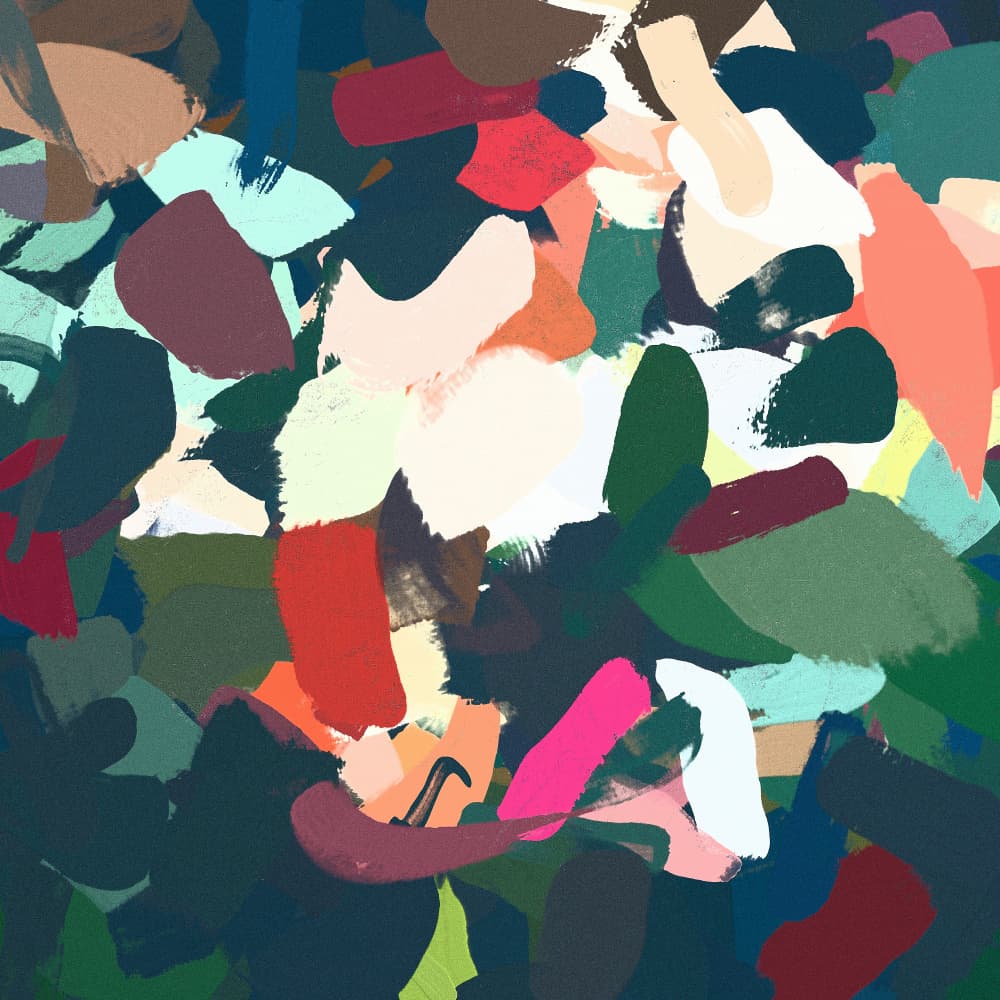 Vibrant Abstract Brushstrokes by Uma Gokhale — canvas wall art
