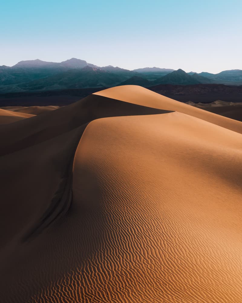 Golden Desert Dunes by Witold Ziomek — canvas wall art