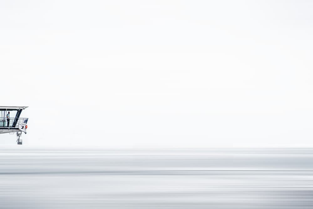 Minimalist Horizon Solitude by Rolf Endermann — canvas wall art