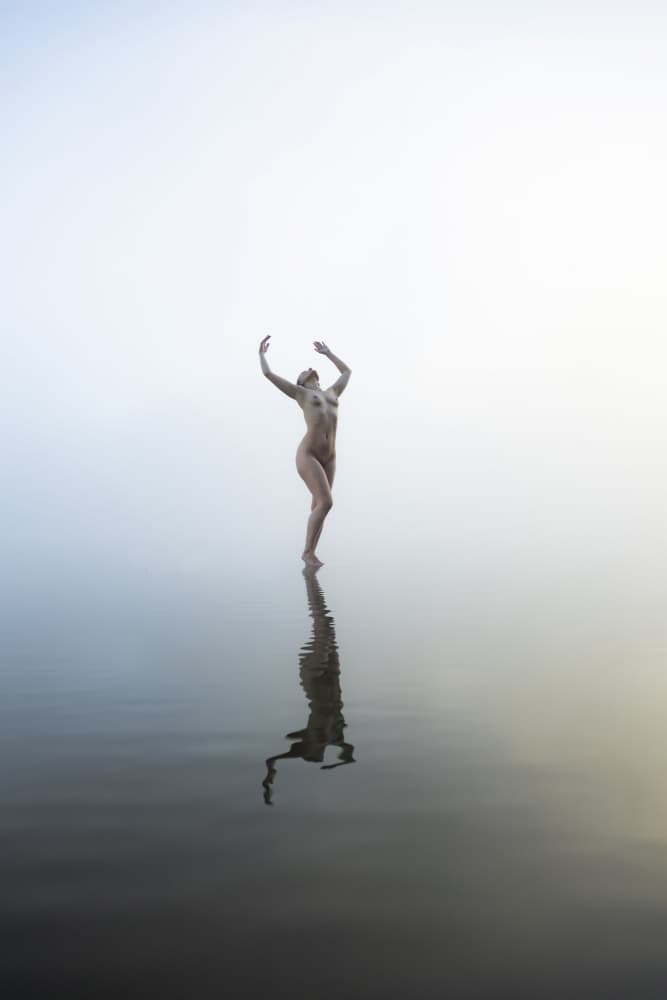 Ethereal Nude Reflection by Leszek Paradowski — canvas wall art