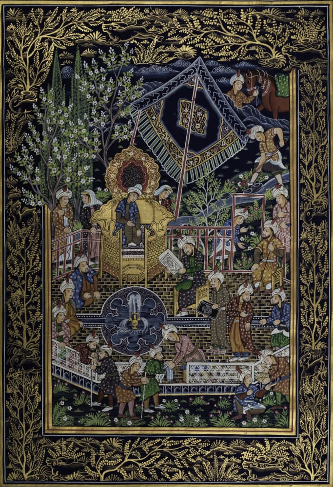 Persian King's Garden Court by IMAGINEERS STUDIO — canvas wall art