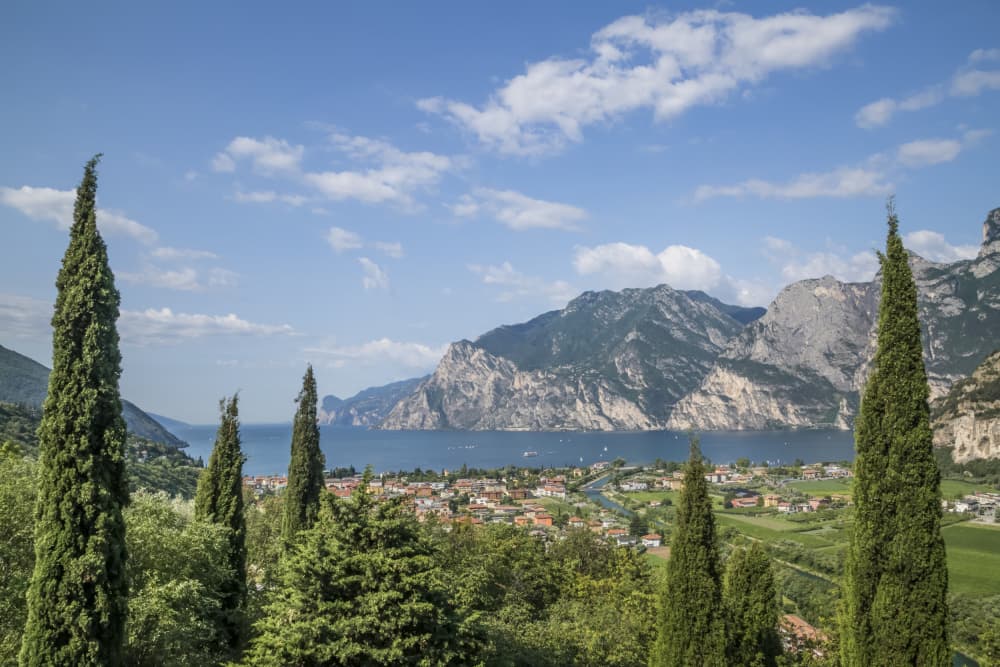 TORBOLE View to Lake Garda by Melanie Viola — canvas wall art