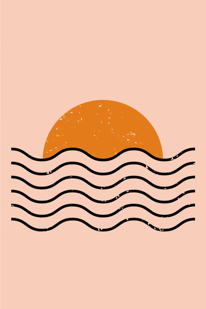 Desert Sun Waves by jay stanley — canvas wall art
