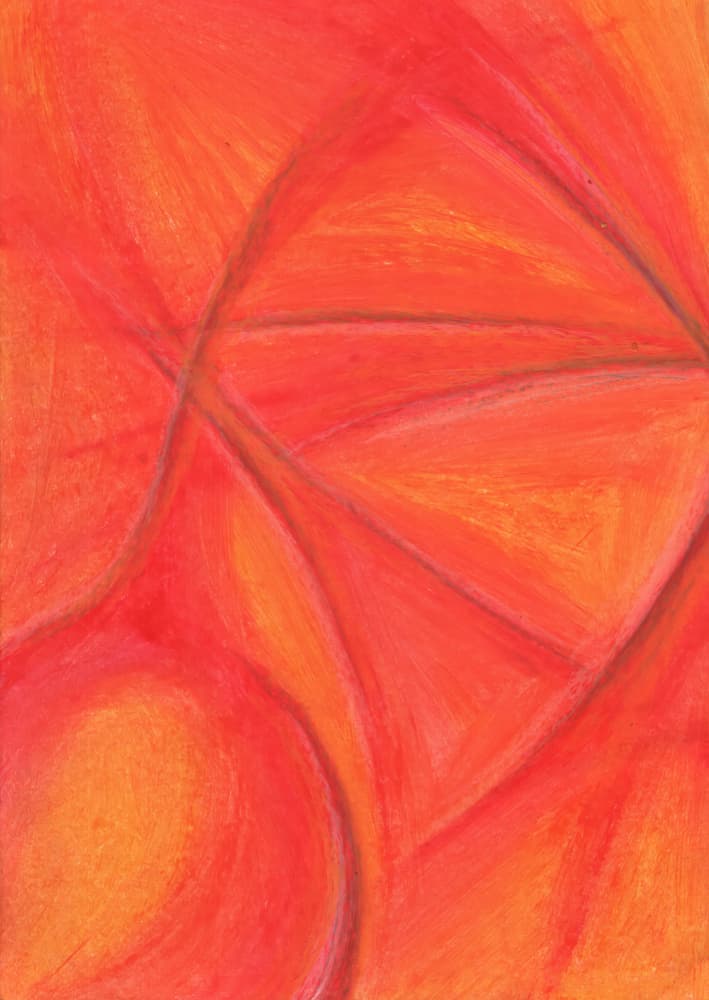 Warm Abstract Flow by Kulik — canvas wall art