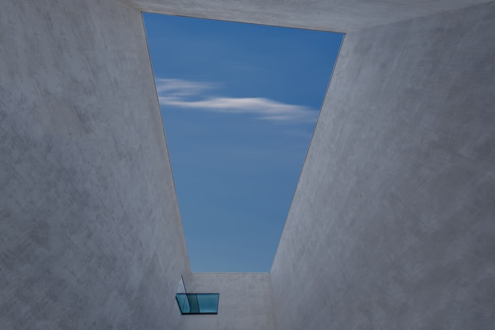 Upward Concrete Sky by Rolf Endermann — canvas wall art