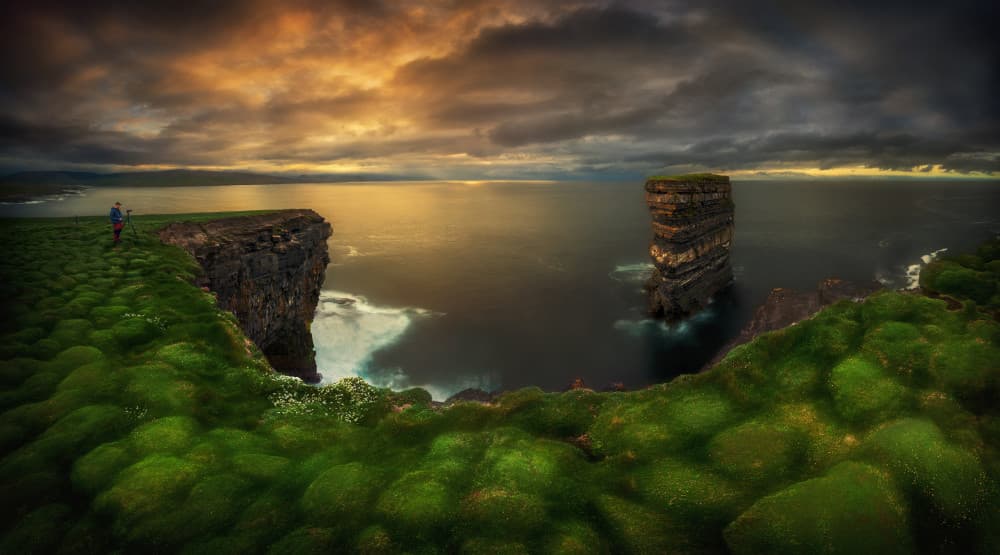Dramatic Coastal View by Krzysztof Browko — canvas wall art