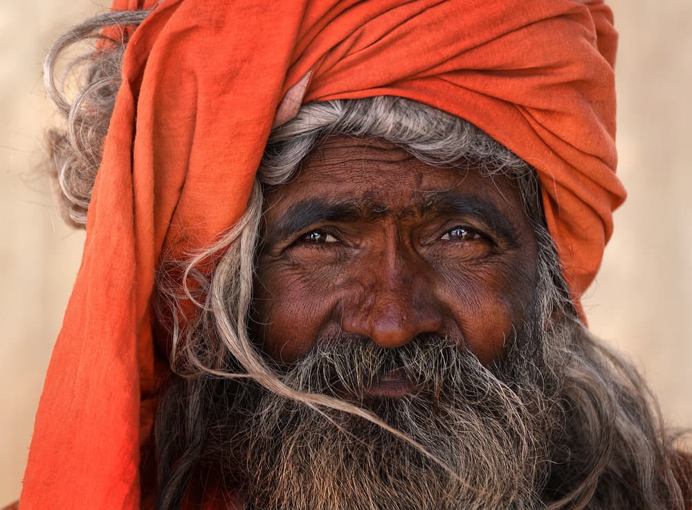 Wise Man Portrait by Lou Urlings — canvas wall art