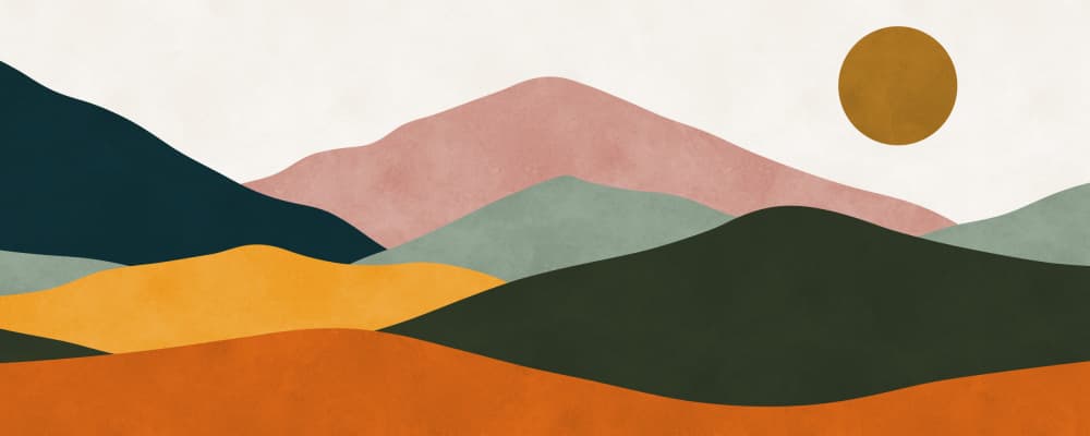 Serene Mountain Layers by Vitor Costa — canvas wall art
