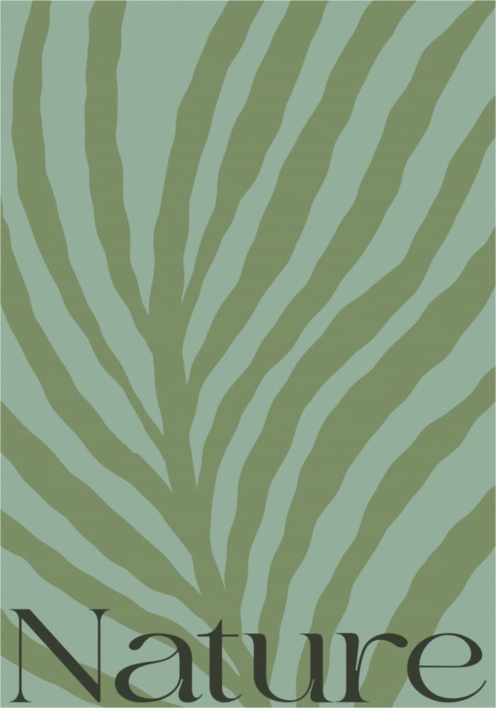 Tropical Leaf Pattern by Treechild — canvas wall art