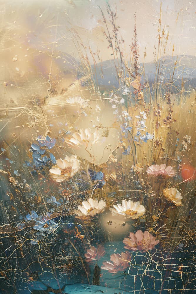 Wildflower Field Serenity by Rafal Kulik — canvas wall art